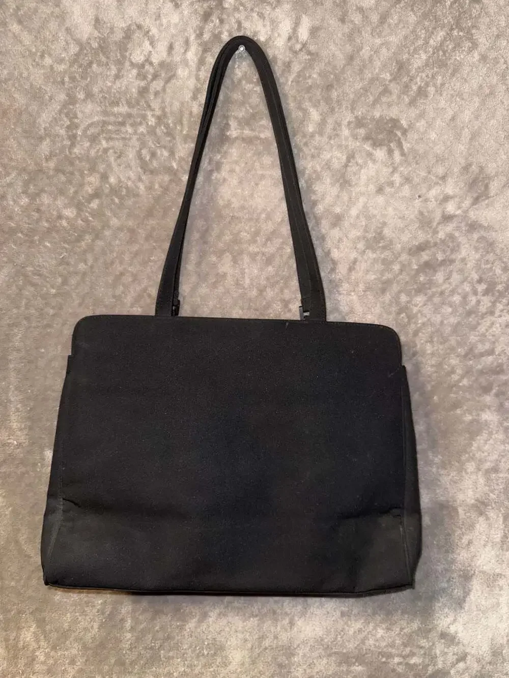 Villager A Liz Claiborne Company Black Structured Laptop Briefcase Tote